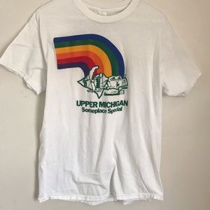 Upper Michigan rainbow tee
